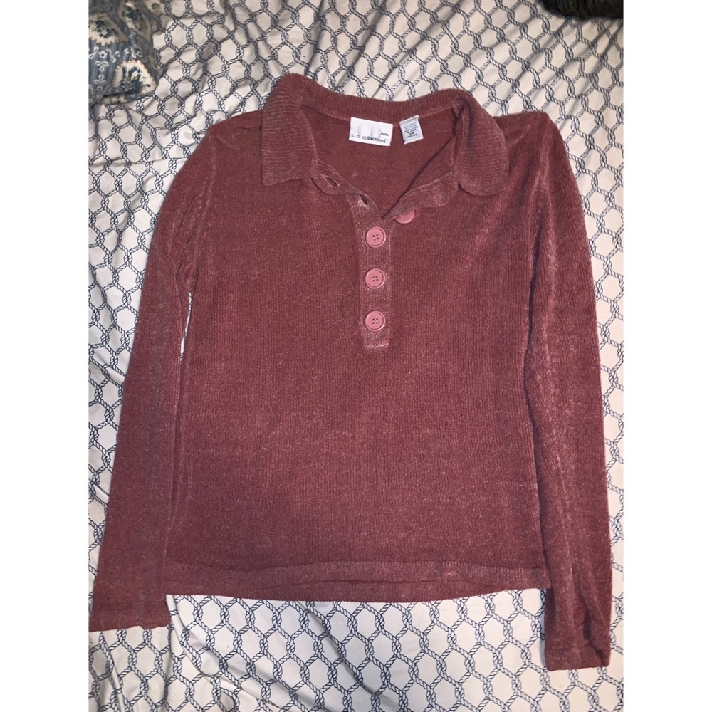 🌺 .•SALE•. Dusty rose long sleeve top